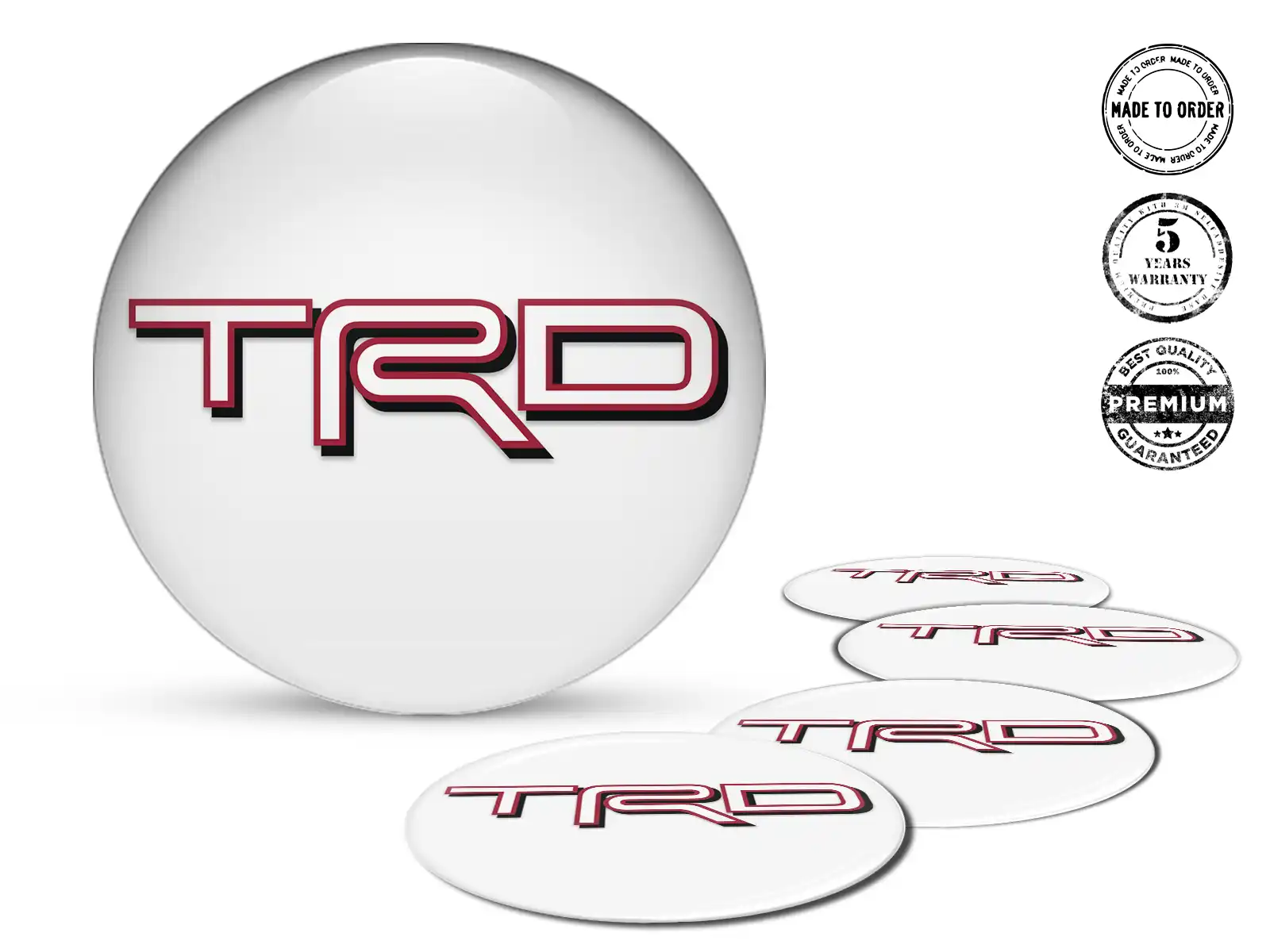 Toyota TRD Emblemas de Rueda Etiqueta Cascada Gravitacional